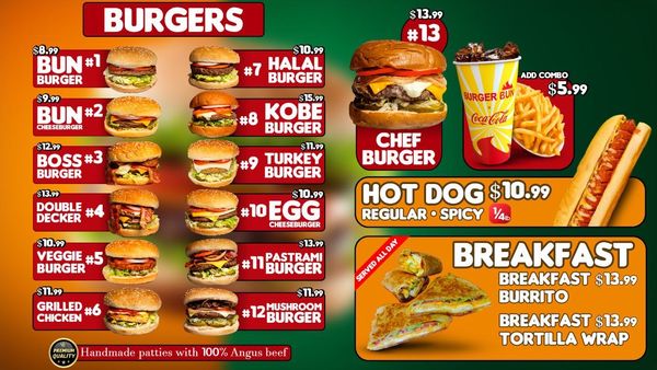 Menu photo 7 Burger Bun Glendale, CA Menu photo 7 Burger Bun Glendale, CA