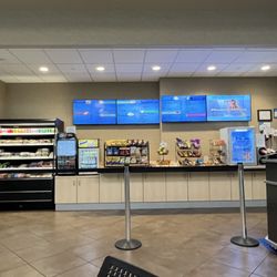 Tellus Science Museum - View of the menus and some of the food available at the cafe.