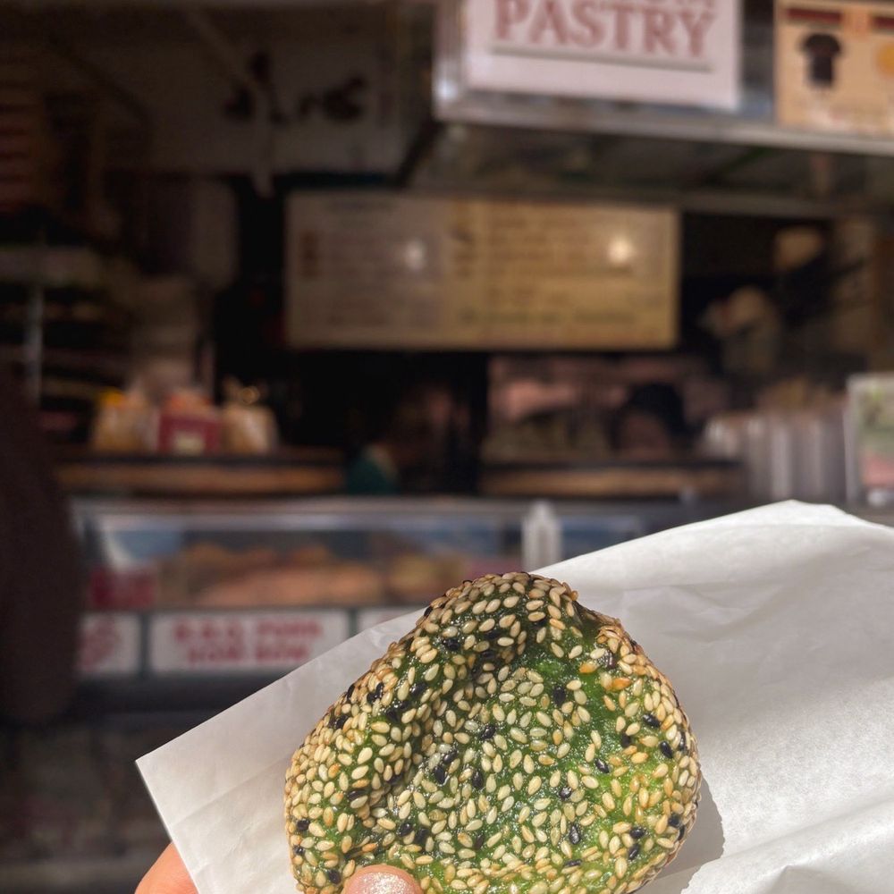Mee Sum Pastry - Matcha black sesame ball. - Seafood Near Me - Seattle, Washington Mee Sum Pastry - Matcha black sesame ball. - Seafood Near Me - Seattle, Washington