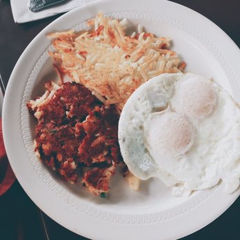 Pagoda Floating Restaurant - Corn beef hash and eggs - Hawaiian Near Me - Honolulu, Hawaii