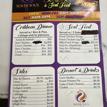 Soulicious II - Menu - Soul Food Near Me - Schenectady, New York