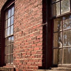 Sound Space - Beautiful red bricks at The Goat Farm Arts Center.