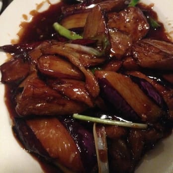 9 Roses - Eggplant from the vegetarian menu.  Very good.  Sauce is lighter than it looks. - Chinese Near Me - Gretna, Louisiana