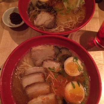 IPPUDO NY - You can add more ingredients from a wide options on the menu. We picked boiled eggs and pork. - Ramen Near Me - New York, New York
