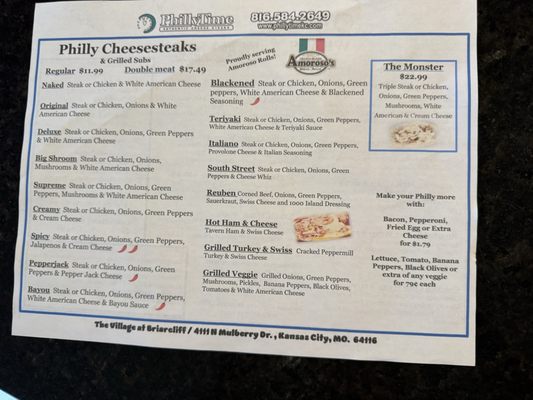 Menu photo 1 Philly Time Kansas City, MO Menu photo 1 Philly Time Kansas City, MO