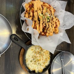Hoodadak - Bulgogi waffle fries and corn cheese
