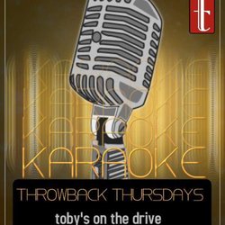 More on the Floor Entertainment - Karaoke Thursdays at Toby's on The Drive...come meet your DJ!