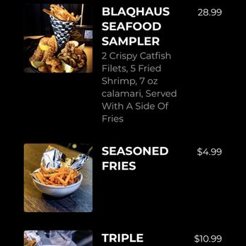 BlaqHaus NoHo - Happy Hour start menu from QR code - Southern Near Me - North Hollywood, California