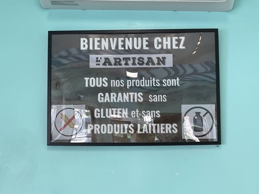 L'artisan délices sans gluten et sans lait by null