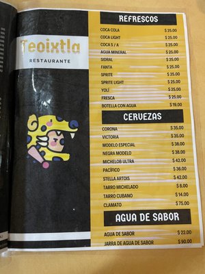 Menu photo 1 Pozolería Teoixtla Cuidad del Mexico, DIF