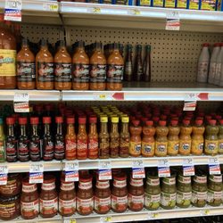 Bottled salsa selection is better than most places around the area