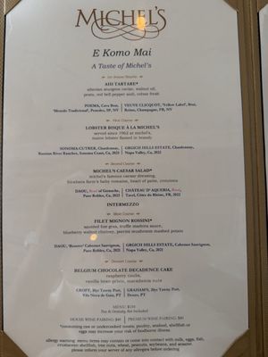 Menu photo 3 Michel's At The Colony Surf Honolulu, HI