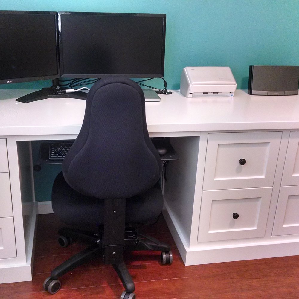 MADE 2" MEASURE - Couldn't get everything in one picture. Center drawers hold files. - General Contractors Near Me - Fremont, California