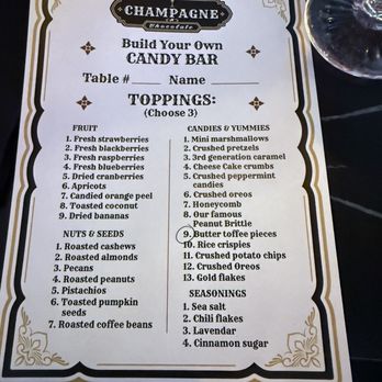 Champagne & Chocolate - Make your own chocolate - Chocolatiers & Shops Near Me - Reno, Nevada