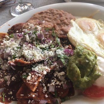 Schooner or Later - Chilaquiles with red sauce. They were spicy! - Sandwiches Near Me - Long Beach, California