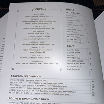Fiorella's Cucina - Cocktail menu - Italian Near Me - Concord, Massachusetts Fiorella's Cucina - Cocktail menu - Italian Near Me - Concord, Massachusetts