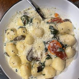 Mushroom Gnocchi, an awesome dish. The gnocchi are also filled with ricotta cheese. Mushroom Gnocchi, an awesome dish. The gnocchi are also filled with ricotta cheese.