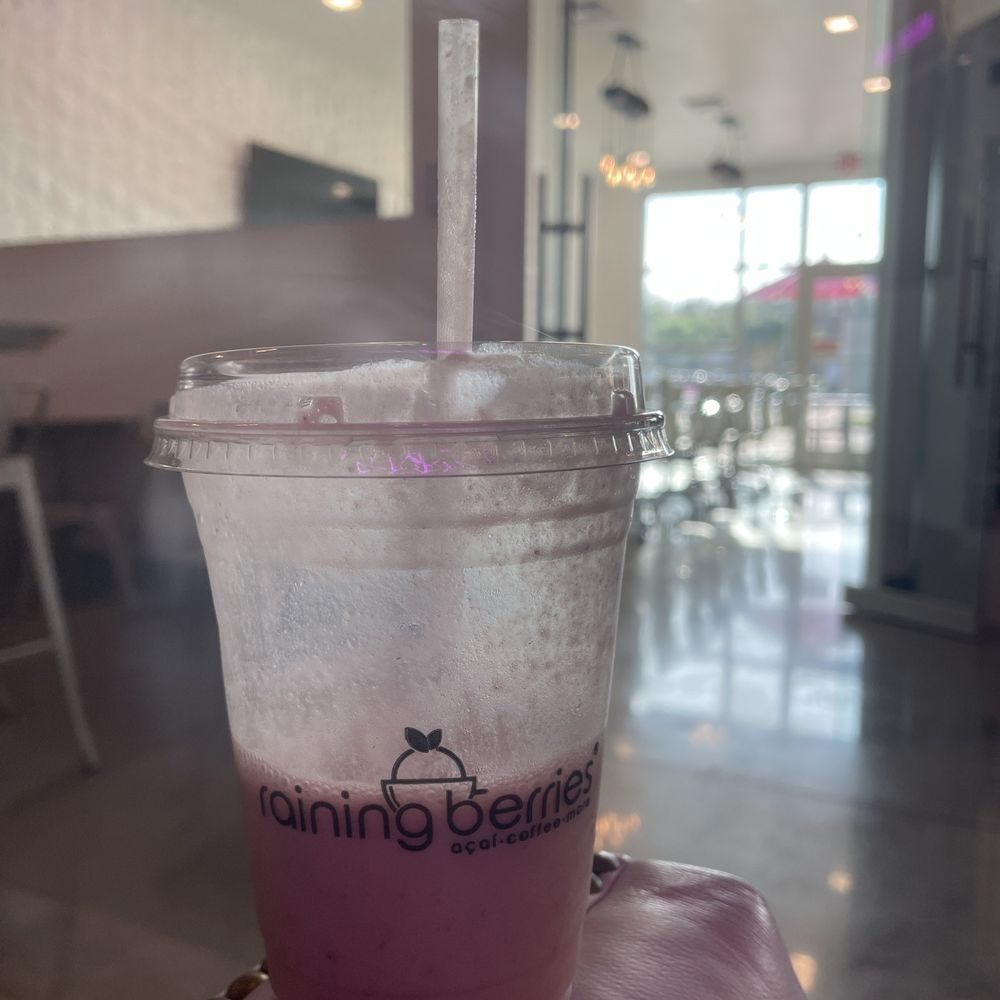 Raining Berries - Pink coconut smoothie - Acai Bowls Near Me - Westchase, Florida Raining Berries - Pink coconut smoothie - Acai Bowls Near Me - Westchase, Florida