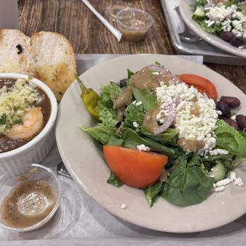 Cajun Greek - Greek salad and gumbo. Huge shrimp - Cajun/Creole Near Me - Galveston, Texas Cajun Greek - Greek salad and gumbo. Huge shrimp - Cajun/Creole Near Me - Galveston, Texas