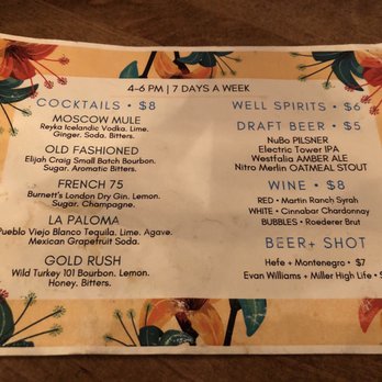 Cedar Room - HH Menu - Cocktail Bars Near Me - Campbell, California Cedar Room - HH Menu - Cocktail Bars Near Me - Campbell, California