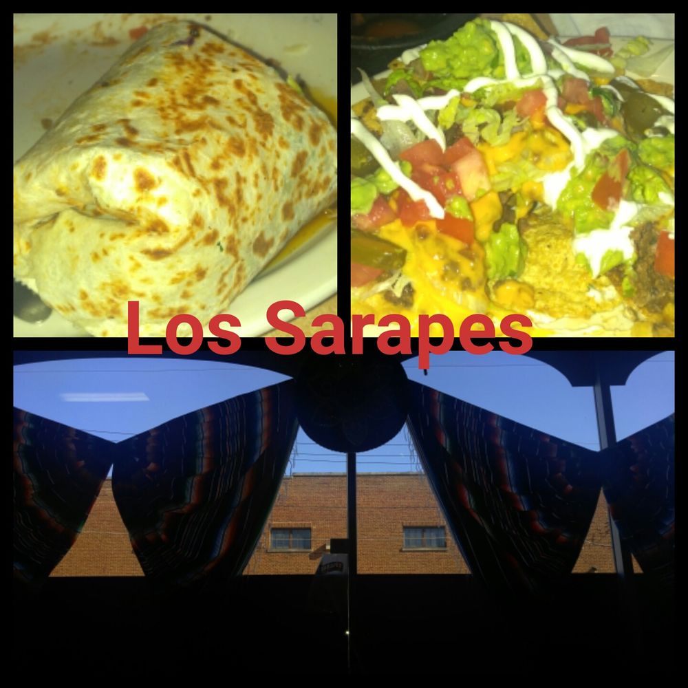Los Sarapes - That's half a burrito from the burrito dinner and 1/3 the Super Nachos. - Mexican Near Me - Midlothian, Illinois