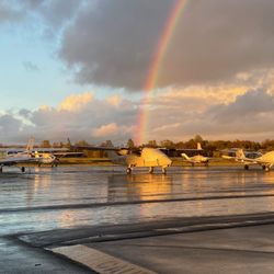 Mach 5 Aviation - Our Twin Tecnam at the end of the rainbow!