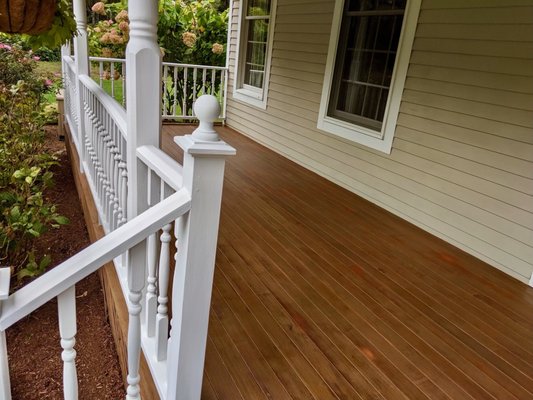 Exterior Staining - We offer exterior staining on decks, porches, sheds, etc! Exterior Staining - We offer exterior staining on decks, porches, sheds, etc!