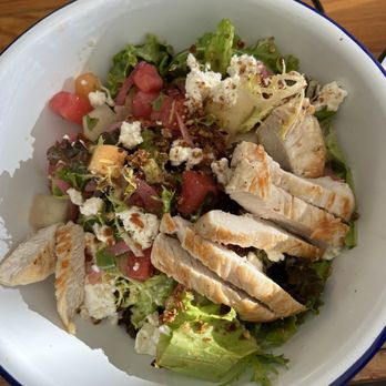 Dillon Beach Coastal Kitchen - Salad with chicken added - New American Near Me - Dillon Beach, California