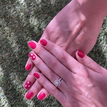 EB Nail Studio - Regular mani for V-Day - Nail Salons Near Me - Sherman Oaks, California