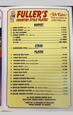Menu photo 1 Fuller's Old Fashioned BBQ Fayetteville, NC
