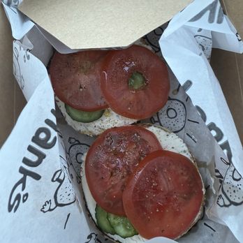 Hank’s Bagels - Open faced BUILD YOUR OWN BAGEL - Bagels Near Me - Sherman Oaks, California