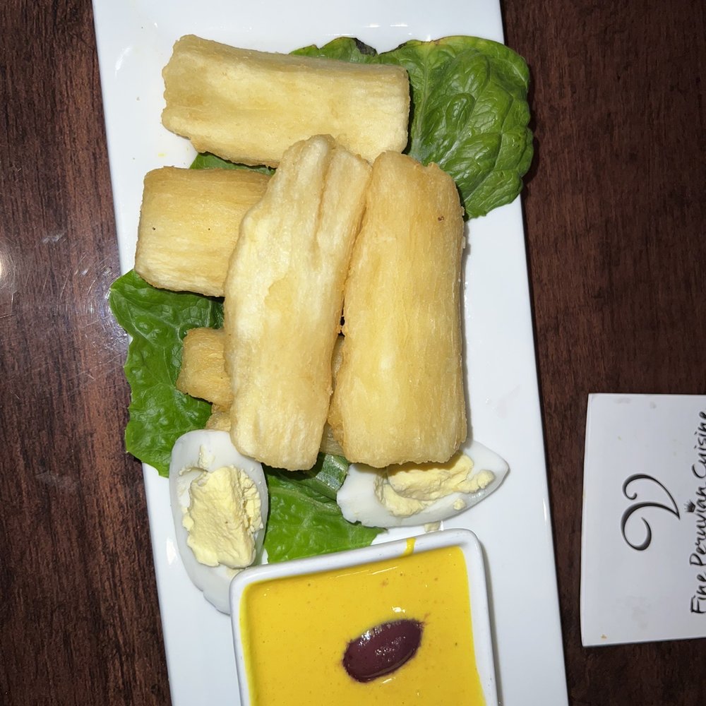 Fried Yuca a La Huancaina, a must!!!
