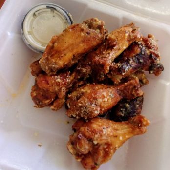 Pizza Rock - Happy National Chicken Wing Day! Garlic parmesan wings from Pizza Rock, Brandon. - Pizza Near Me - Brandon, Florida