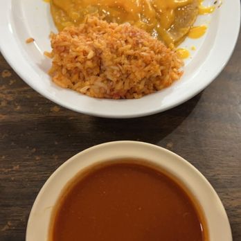 Padilla's Mexican Kitchen - Enchiladas and double rice. - New Mexican Cuisine Near Me - Albuquerque, New Mexico