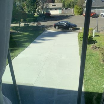 Concrete Masters - This is my driveway when they finished!! Talk about incredible improvement!! - Masonry/Concrete Near Me