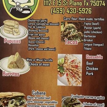 Mama Vickys Pupusas Y Mas - Here's a menu that describes each item. This helped us order our favorite flavors! - Tacos Near Me - Plano, Texas Mama Vickys Pupusas Y Mas - Here's a menu that describes each item. This helped us order our favorite flavors! - Tacos Near Me - Plano, Texas