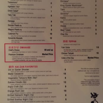 KAI ZAN - Current menu - Asian Fusion Near Me - Chicago, Illinois KAI ZAN - Current menu - Asian Fusion Near Me - Chicago, Illinois