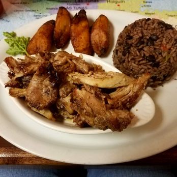Dan's Grill - The pork, black beans and rice, and plantains - Cuban Near Me - Blairsville, Georgia