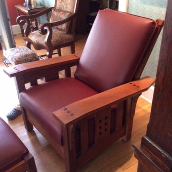 Lanzetti Custom Upholstery - morris chair. they did back and seat - Furniture Reupholstery Near Me - Pasadena, California