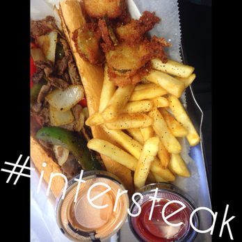Intersteak 95 - Intersteak w/ combo fries and fried pickles. - Food Trucks Near Me - Philadelphia, Pennsylvania Intersteak 95 - Intersteak w/ combo fries and fried pickles. - Food Trucks Near Me - Philadelphia, Pennsylvania