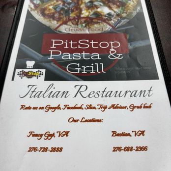 Pit Stop Pasta and Grill - Menu - Italian Near Me - Fancy Gap, Virginia Pit Stop Pasta and Grill - Menu - Italian Near Me - Fancy Gap, Virginia