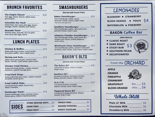 Menu photo 2 Bakon Southern Eatery Chapin, SC