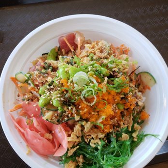 Poke Austin - A "large". This with a drink was $21. No flavor on the fish after adding sauces. Horrible!! - Poke Near Me - Sunset Valley, Texas Poke Austin - A "large". This with a drink was $21. No flavor on the fish after adding sauces. Horrible!! - Poke Near Me - Sunset Valley, Texas