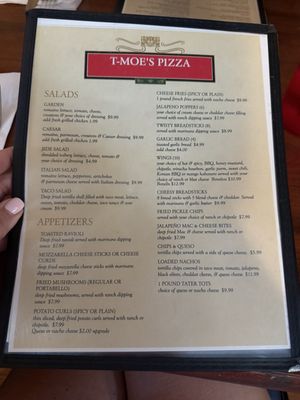 Menu photo 4 T-Moe's Pizza Johnston City, IL