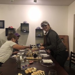 Heather adding to the food pairings