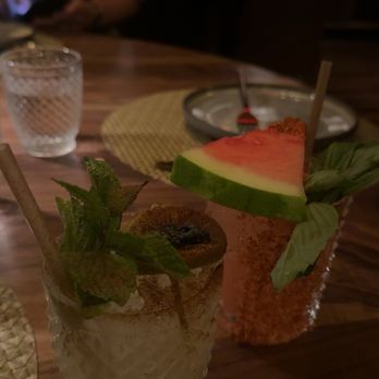 Toca Madera - Watermelon margarita and ghost rider - Steakhouses Near Me - Houston, Texas