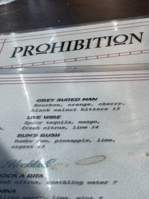Menu photo 2 Prohibition Rooftop Bar & Grill Madison, AL Menu photo 2 Prohibition Rooftop Bar & Grill Madison, AL