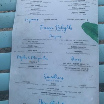 Paradise Beach - Menu - Mexican Near Me - Cozumel, ROO