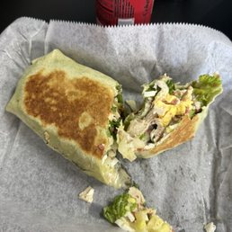 chicken caesar wrap