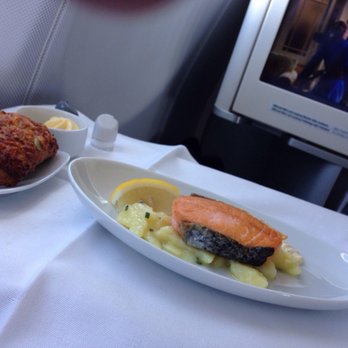 Lufthansa - Appetizers....Salmon and potatoes - Airlines Near Me Lufthansa - Appetizers....Salmon and potatoes - Airlines Near Me